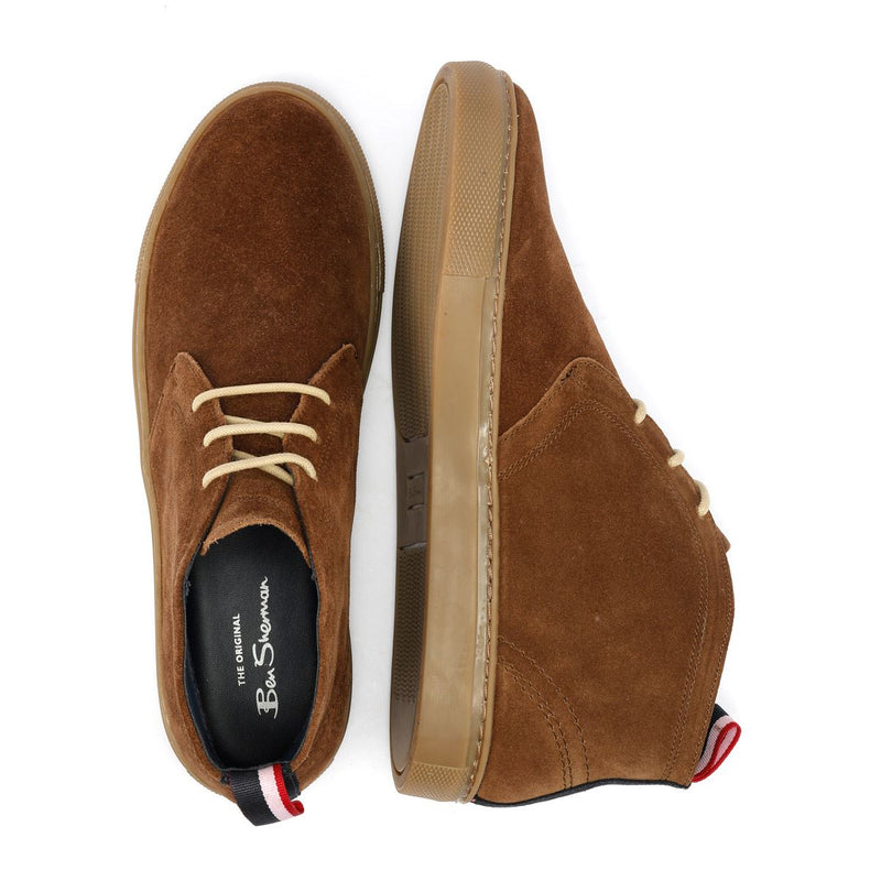 Ben Sherman Parka Bottes Pour Homme En Daim Marron