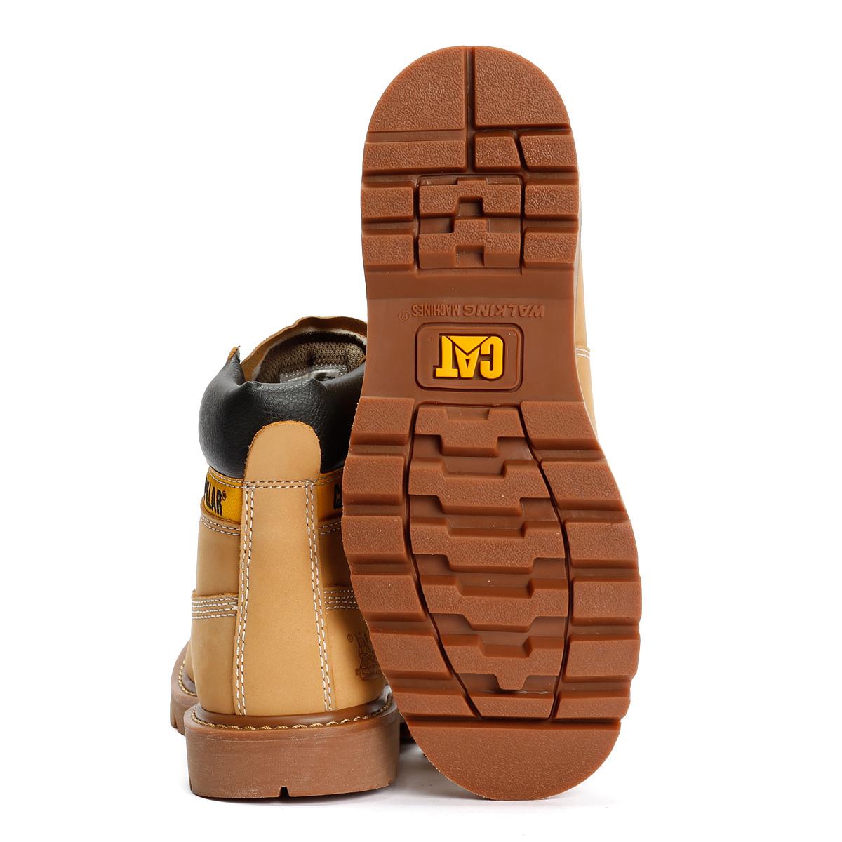 Caterpillar Colorado 2.0 Tractor Bottes Beiges En Cuir Pour Homme
