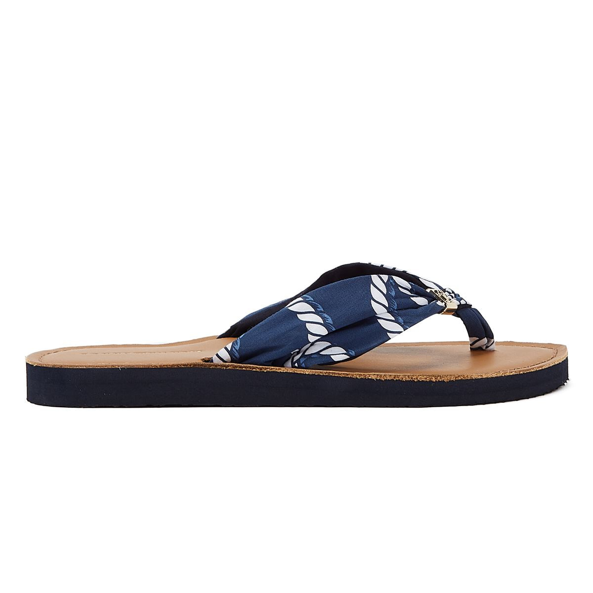Tommy Hilfiger Elevated Beach Sandal Print Navy Bleu pour femmes Sandale