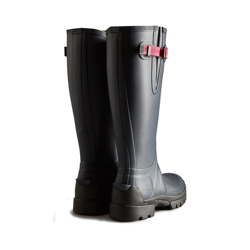 Hunter Balmoral Adjustable Bottes En Caoutchouc Pour Femme Marine/Poivre