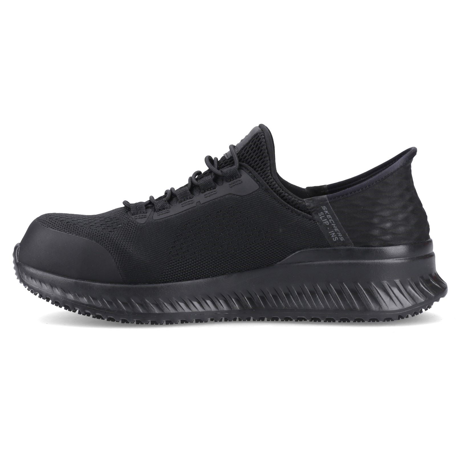 Skechers Workwear Tilido Fletchit CT Baskets De Sécurité Noires Pour Hommes En Textile