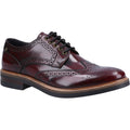 Base London Woburn Chaussures Richelieu Bordeaux Pour Hommes En Cuir