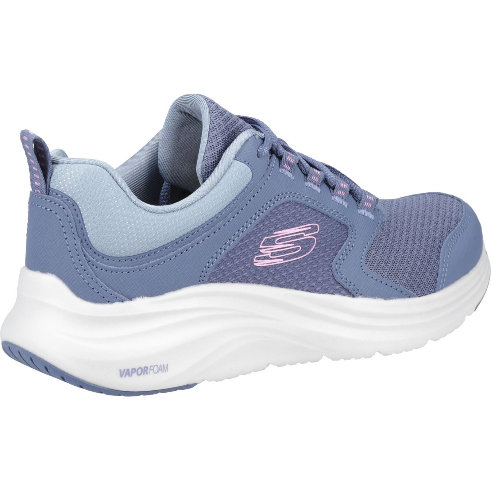 Skechers Vapor Foam Baskets Pour Femme En Textile Gris Ardoise/Rose