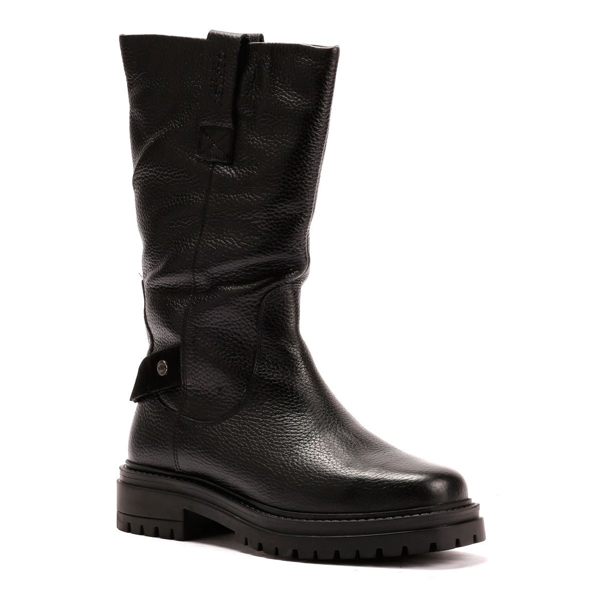Osprey London The Gabarron Bottes Noires En Cuir Pour Femmes