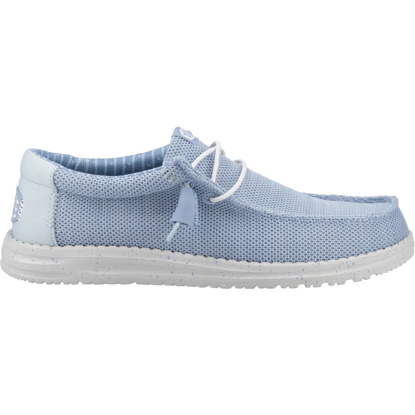 HEYDUDE Wally Stretch Sox Chaussures Mocassins En Polyester Pour Hommes, Coloris Bleu Nuage/Aube.