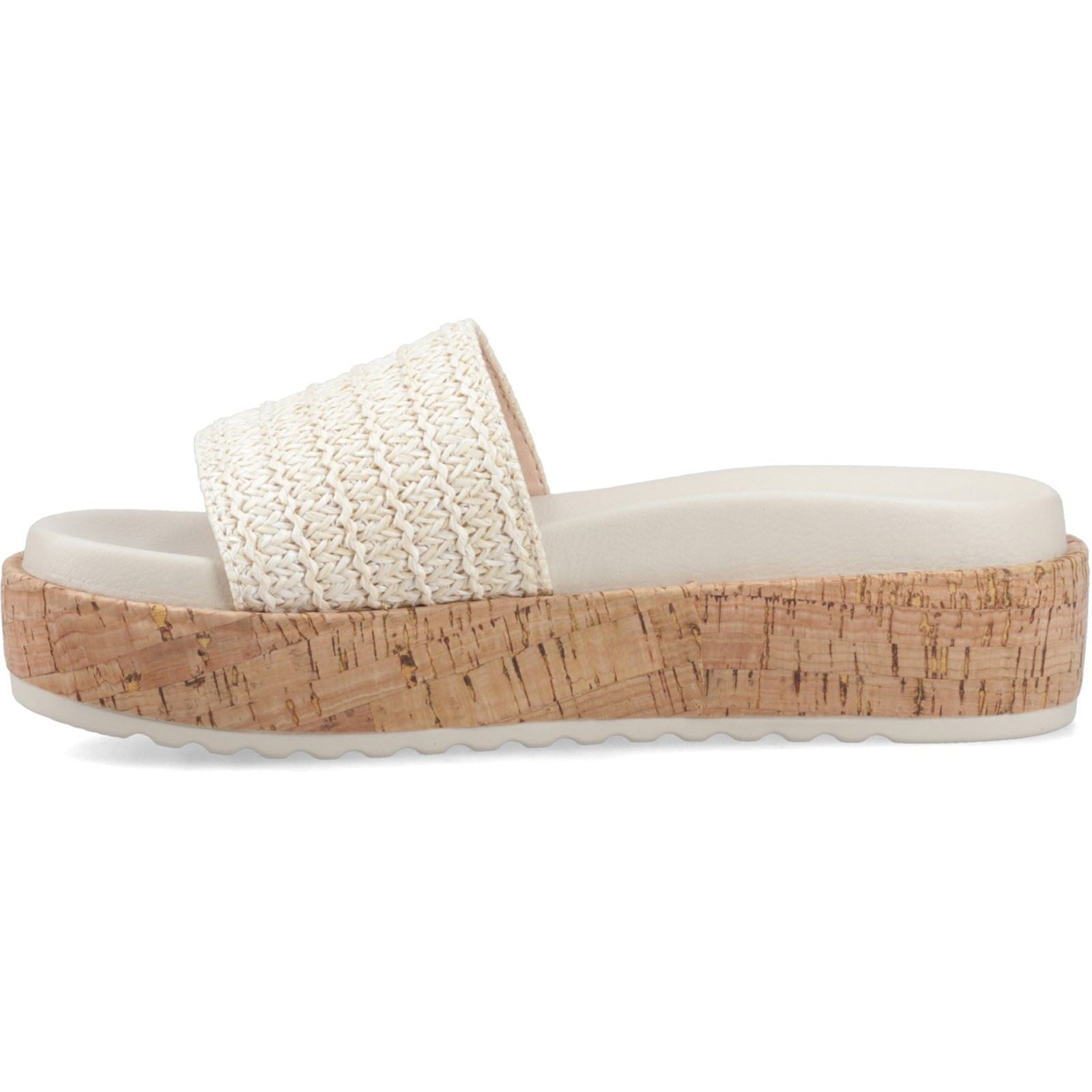 Rocket Dog Faye Alti Raffia Sandales Naturelles En Textile Pour Femmes