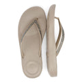 FitFlop Iqushion Ombre Sparkle Tongs Pour Femmes En Caoutchouc Beige