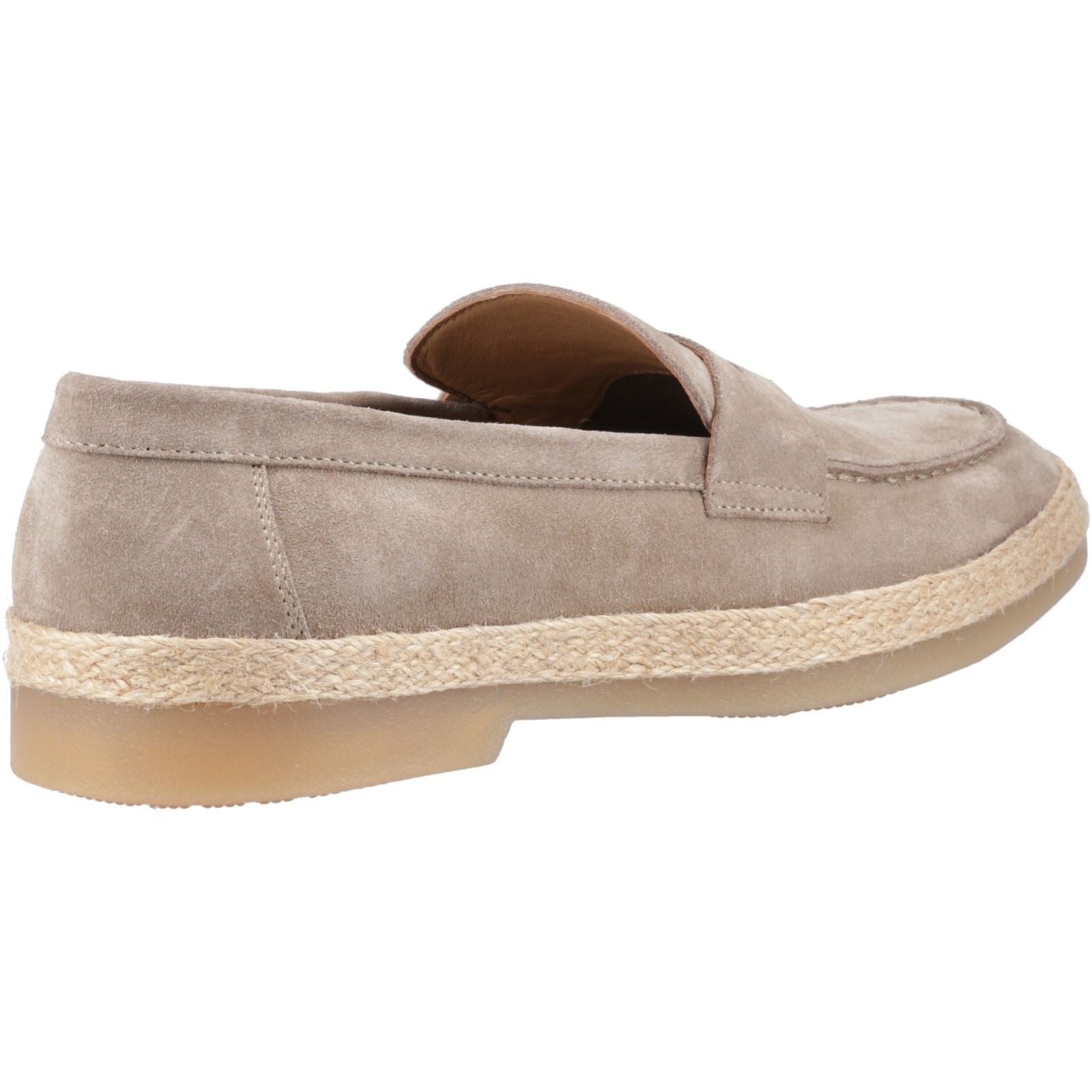Hush Puppies Laurence Chaussures Mocassins Pour Homme En Daim De Couleur Taupe
