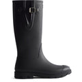 Hunter Downpour Adjustable Bottes De Pluie Noires En Caoutchouc Pour Hommes