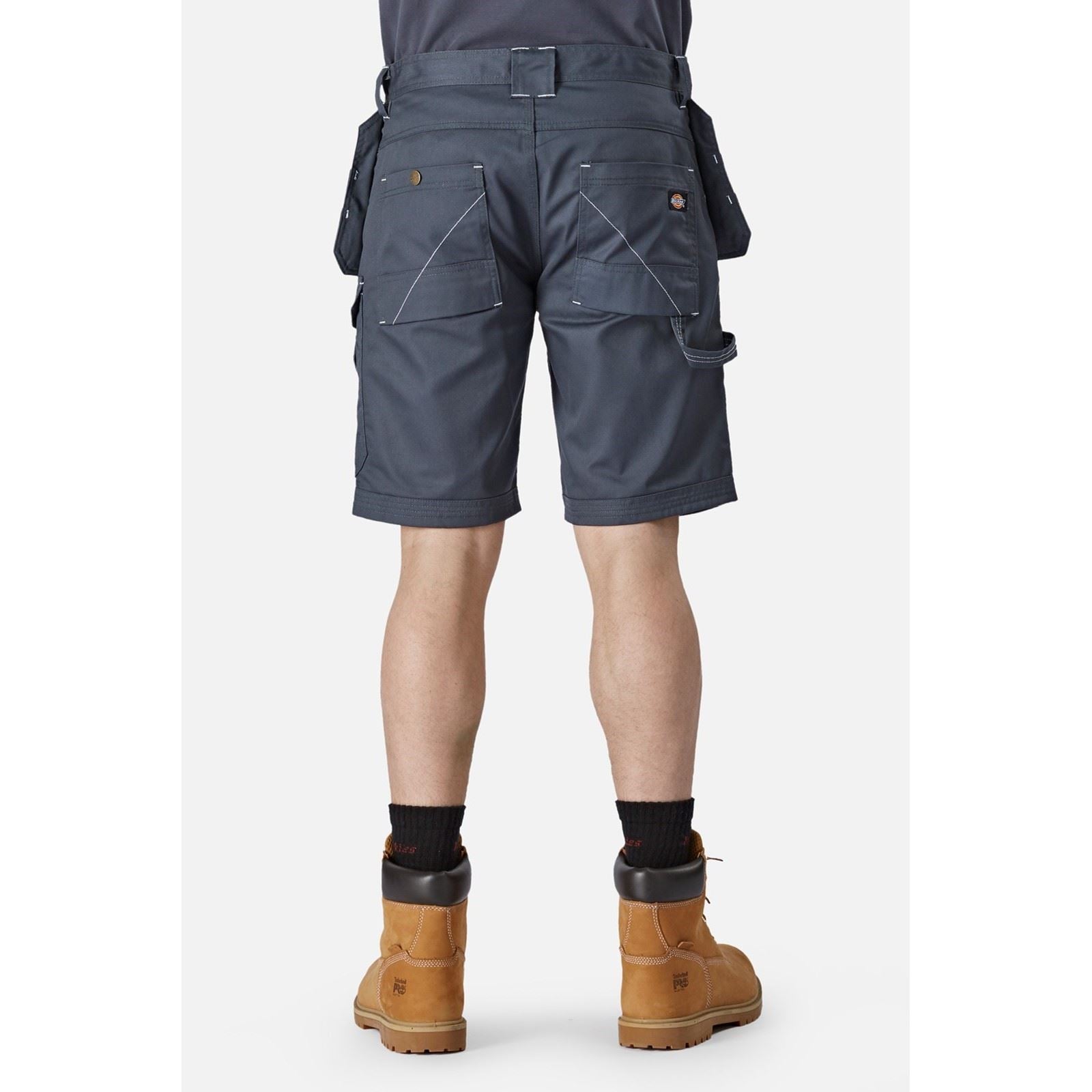Dickies Redhawk Pro Work Shorts De Travail Gris Pour Hommes En Polyester