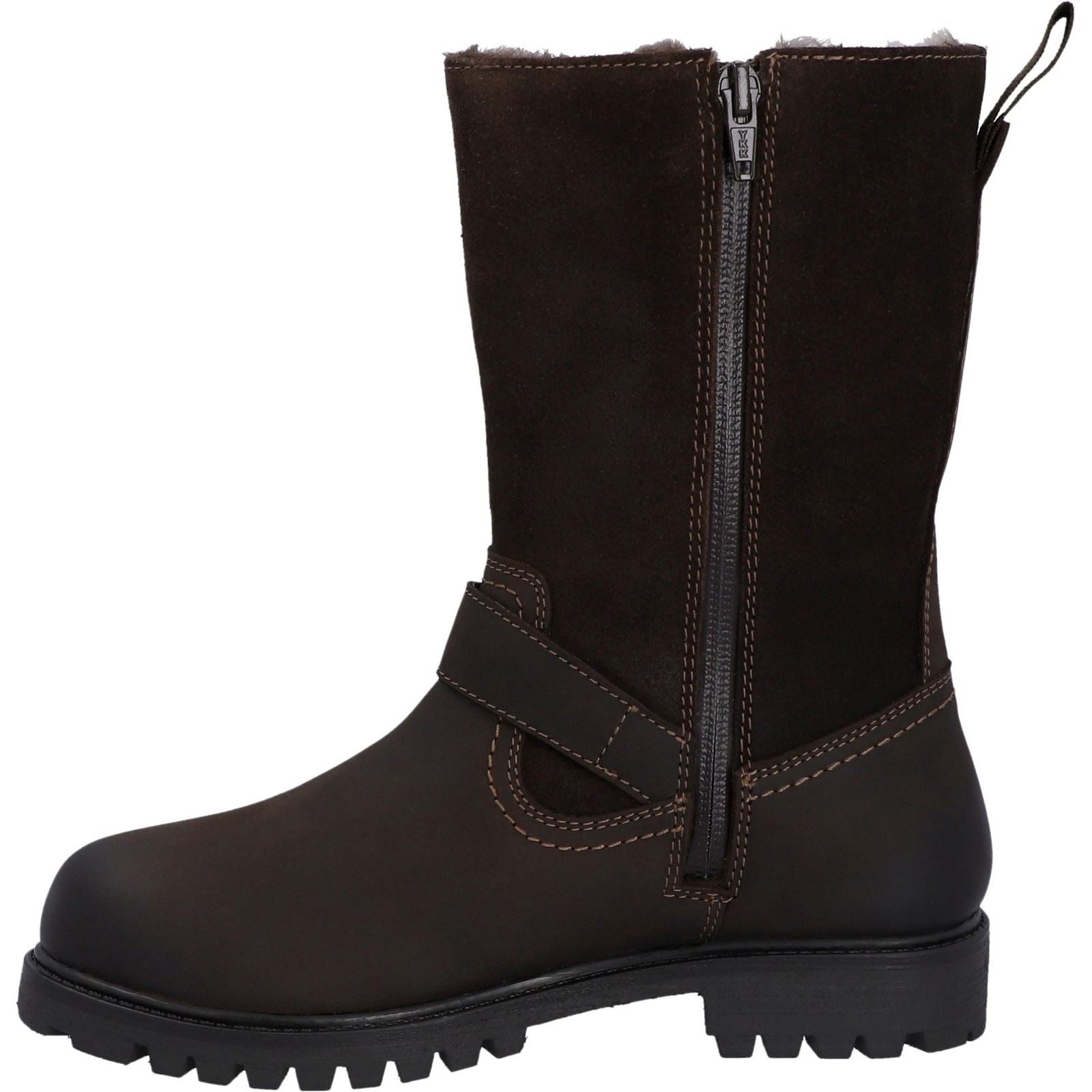 Hunter Ness Bottes Marron En Cuir Pour Femmes