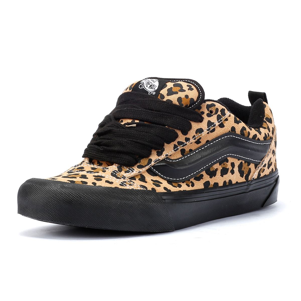 Vans Knu Skool Baskets Noires En Cuir
