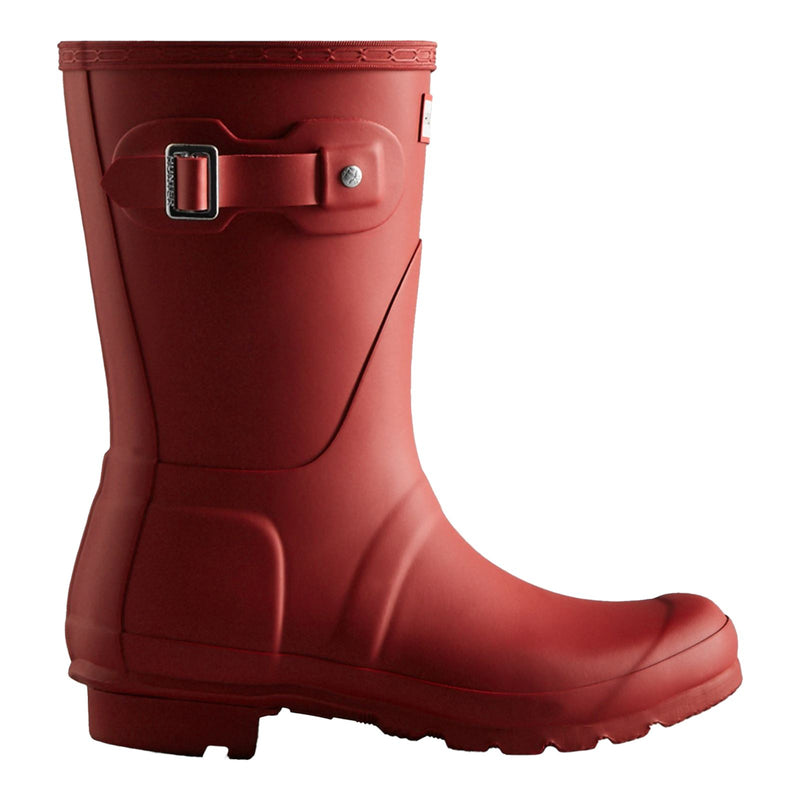 Hunter Original Short Bottes De Pluie En Caoutchouc Rouge Pour Femmes