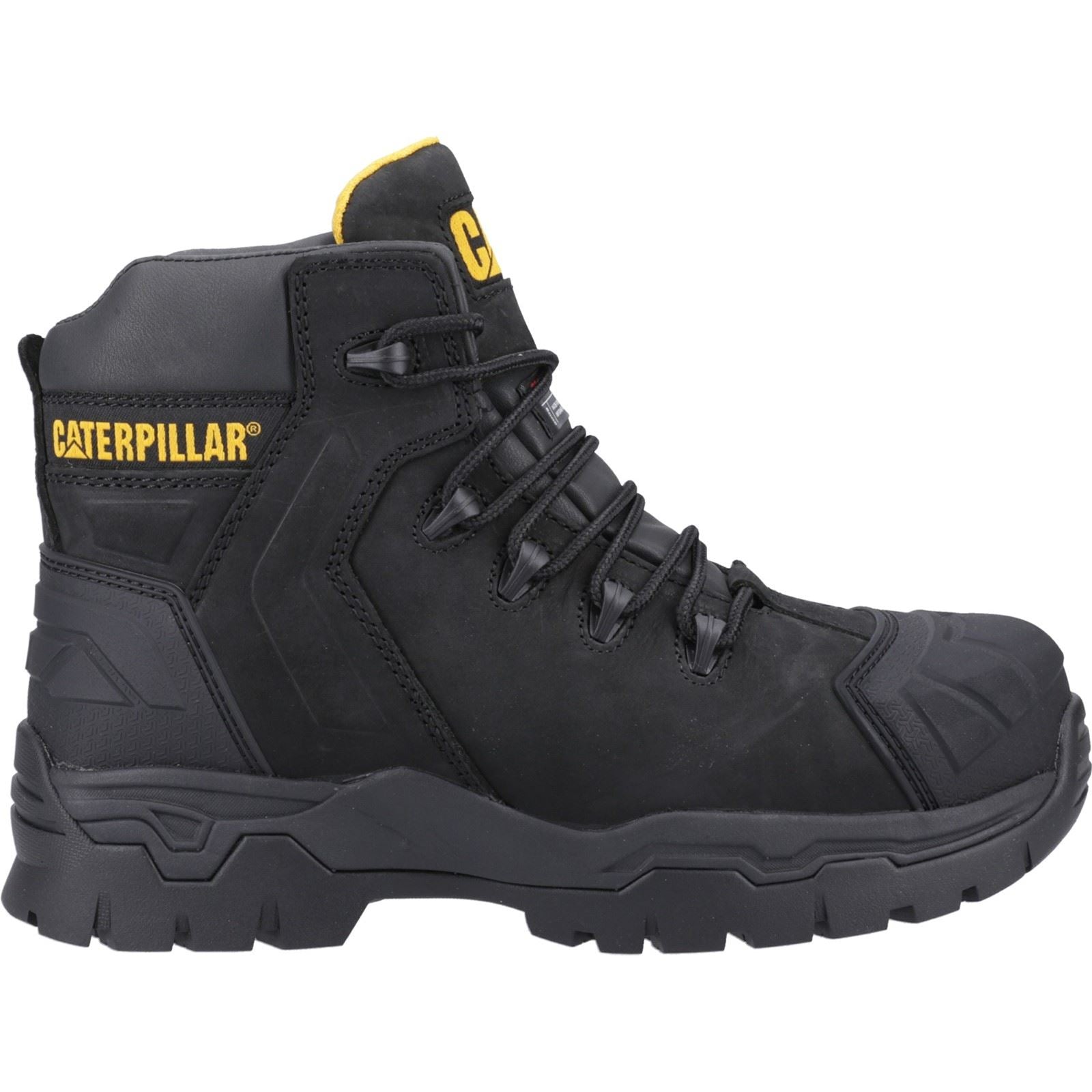 Caterpillar Bottes De Sécurité En Cuir Noir Everett S3 Wp