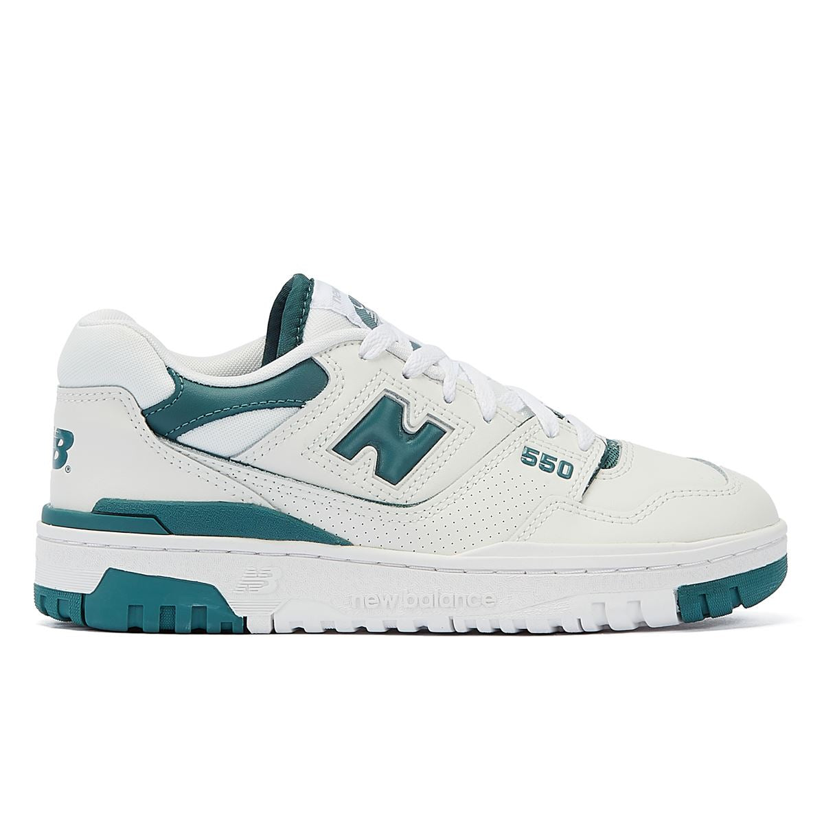 New Balance 550 Baskets Blanches/Vertes Pour Femmes