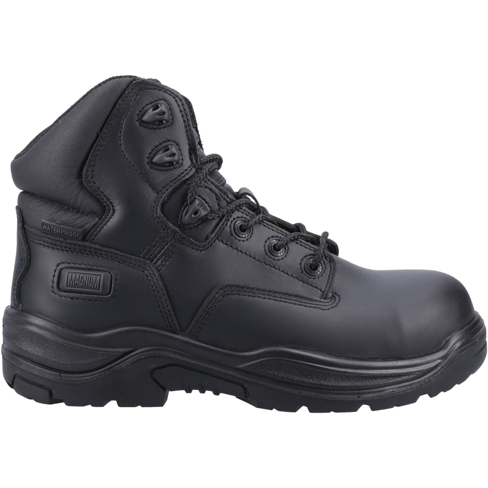 Magnum Bottes De Sécurité En Cuir Noir Responder