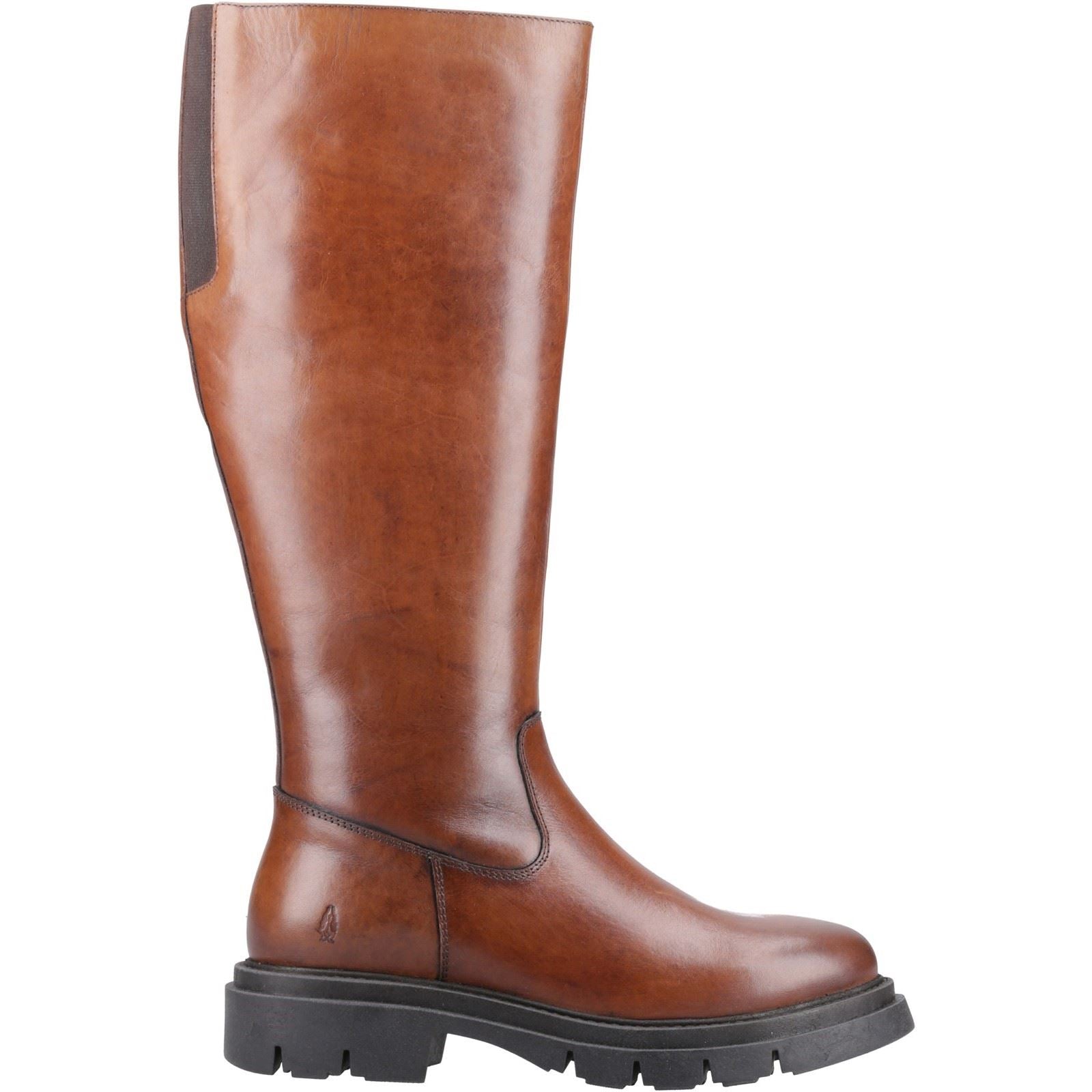 Hush Puppies Rowan Bottes Marron En Cuir Pour Femmes