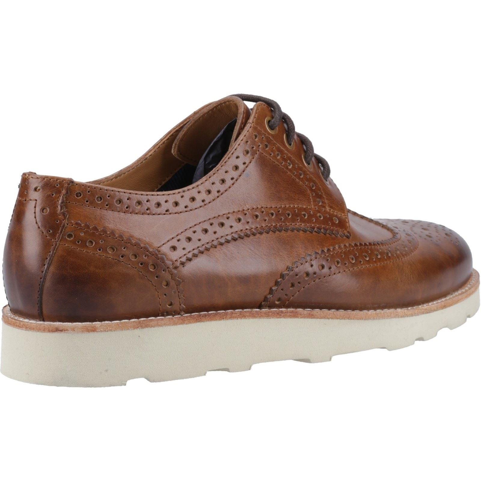 Hush Puppies Kendrick Chaussures Richelieu Homme En Cuir Marron Clair