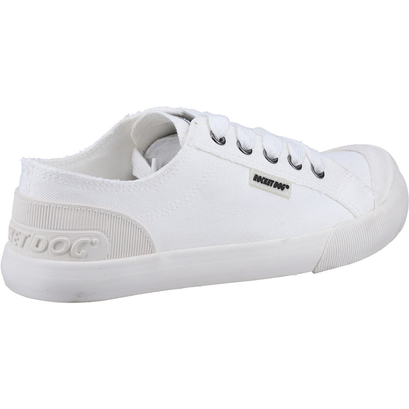 Rocket Dog Jazzin 12A Canvas Sneakers Blancs En Coton Pour Femmes