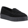 Hush Puppies Tamara Femmes Suédoises Mocassins Noirs