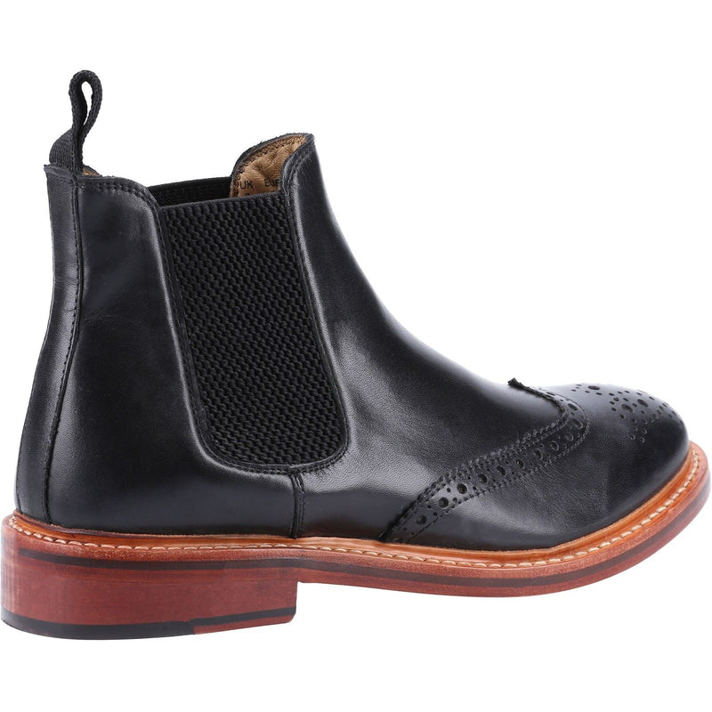 Cotswold Siddington Bottes Noires En Cuir Pour Hommes