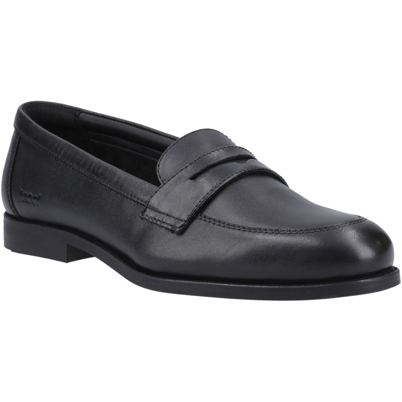 Pod Islay Chaussures Plates Noires Pour Filles En Cuir