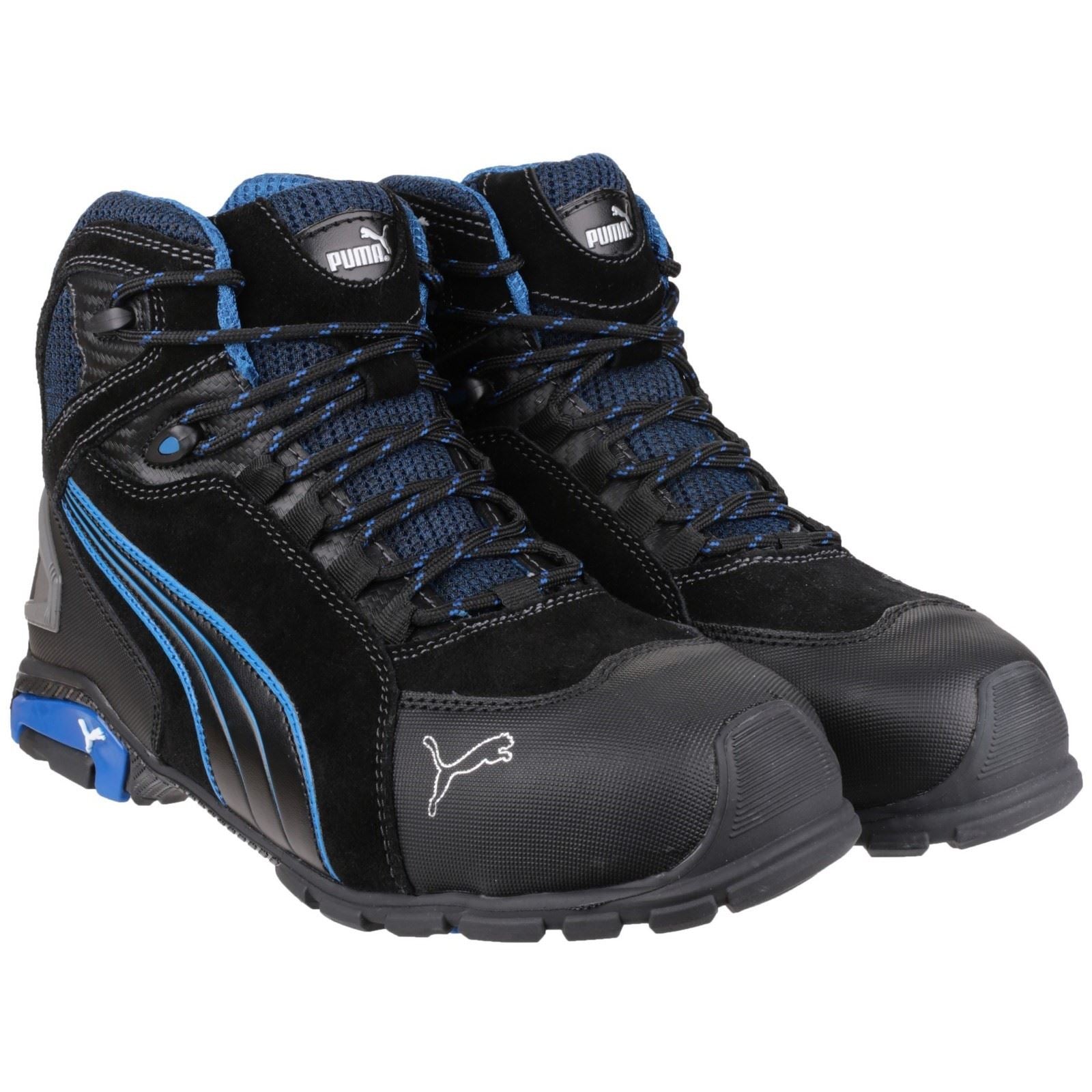 Puma Safety Bottes De Sécurité En Cuir Noir Rio Mid