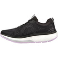 Skechers Go Walk Workout Walker Outpace Baskets En Polyester Pour Femmes, Noir/Lavande