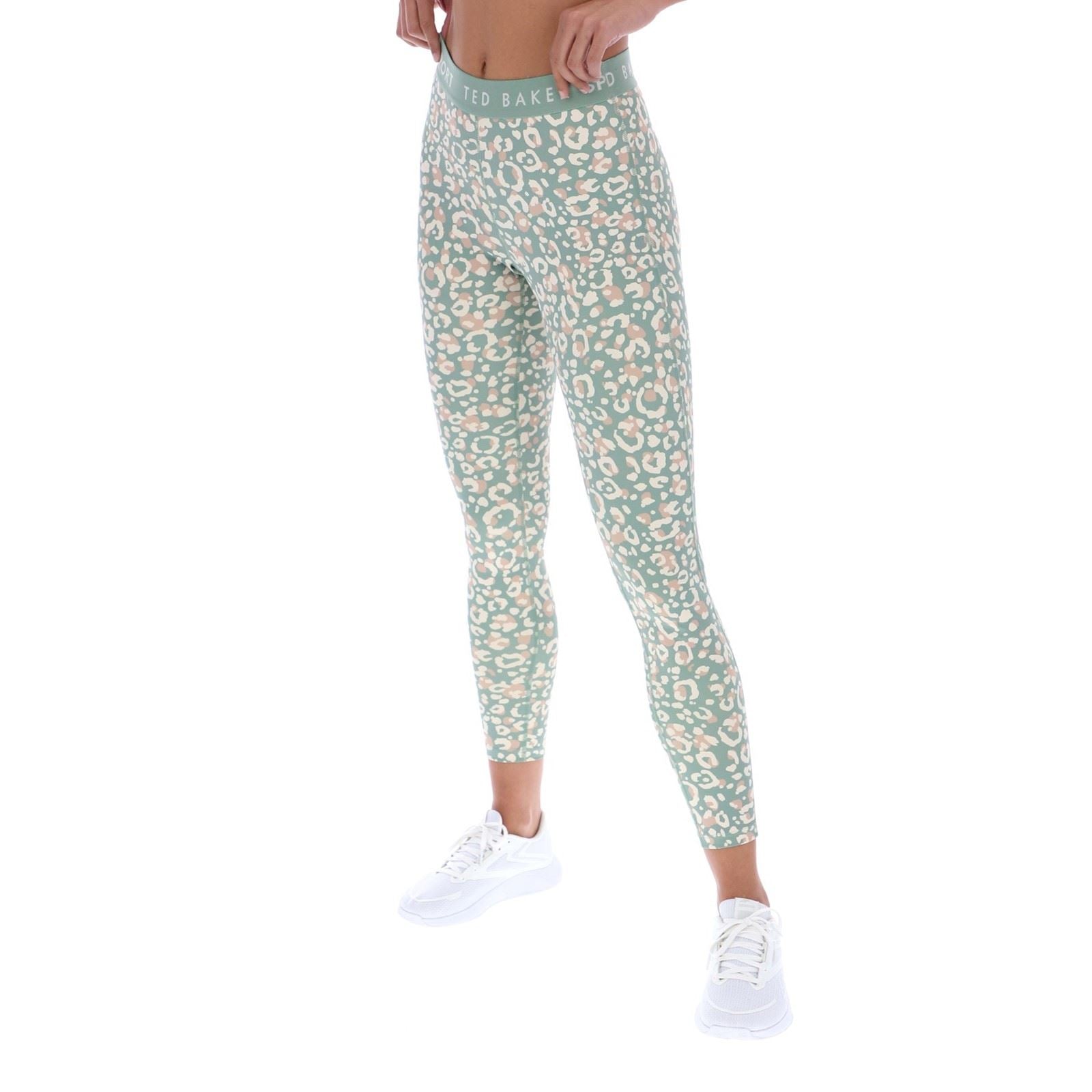 Ted Baker APPLE TBWLS2636 Leggings De Sport Pour Femmes En Polyester Verts