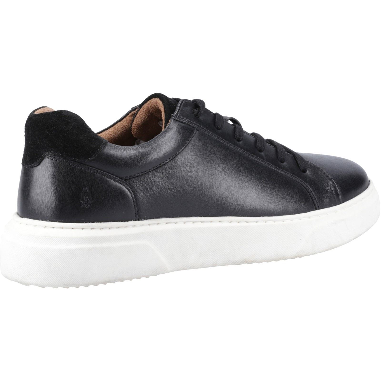 Hush Puppies Whelan Baskets En Cuir Noir Pour Hommes