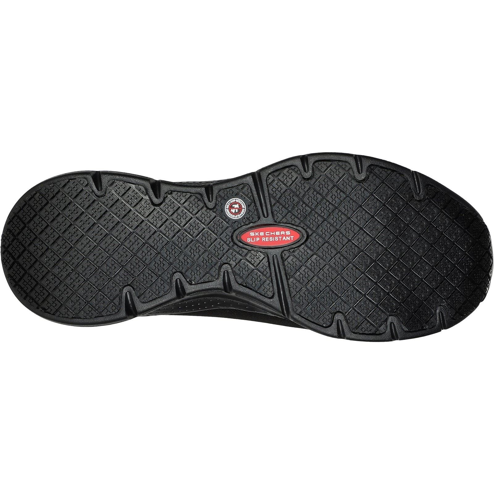 Skechers Workwear Arch Fit SR Ringstap Baskets De Sécurité Noires Pour Hommes En Textile