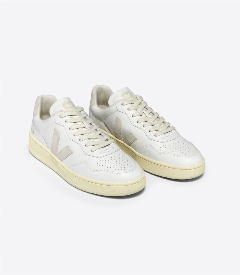 Veja V-90 Baskets blanches en cuir pour femmes