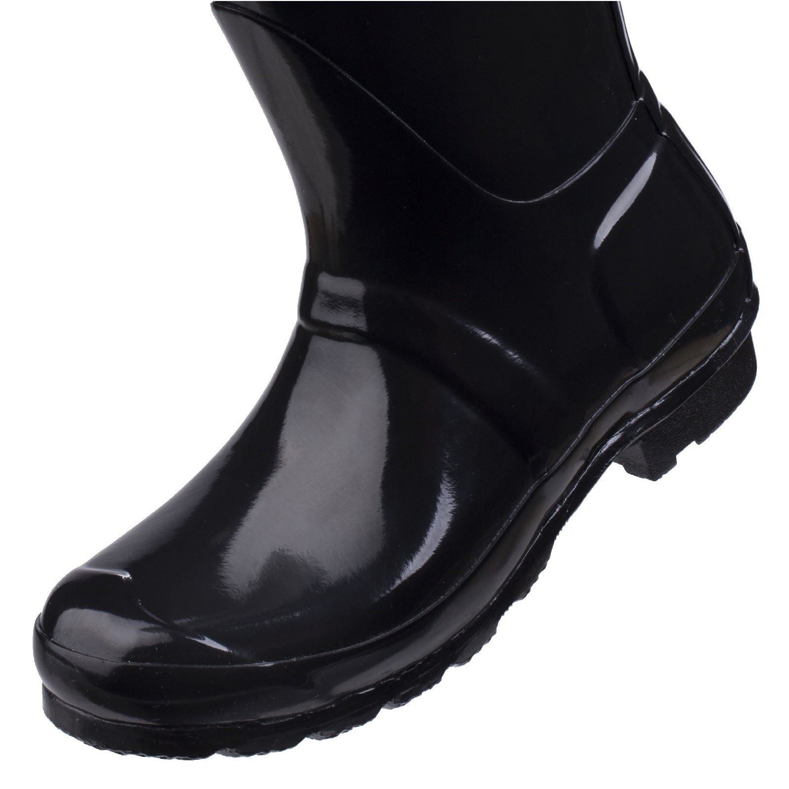 Hunter Original Tall Gloss Bottes En Caoutchouc Pour Femmes, Noires