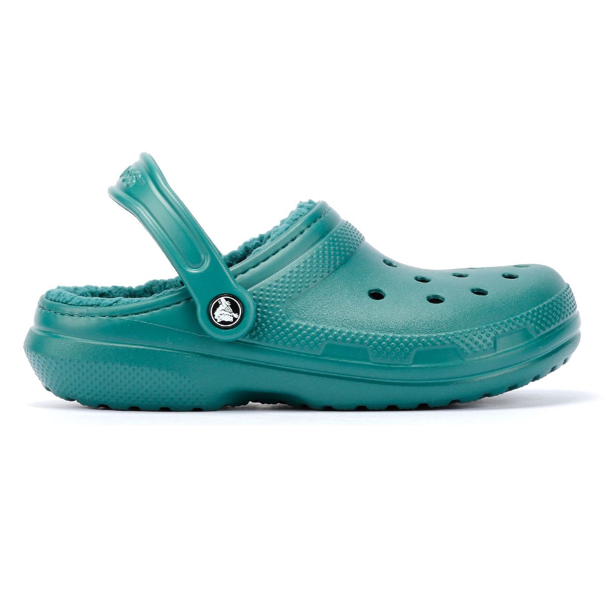 Crocs Classic Lined Sandales Vertes Pour Femmes
