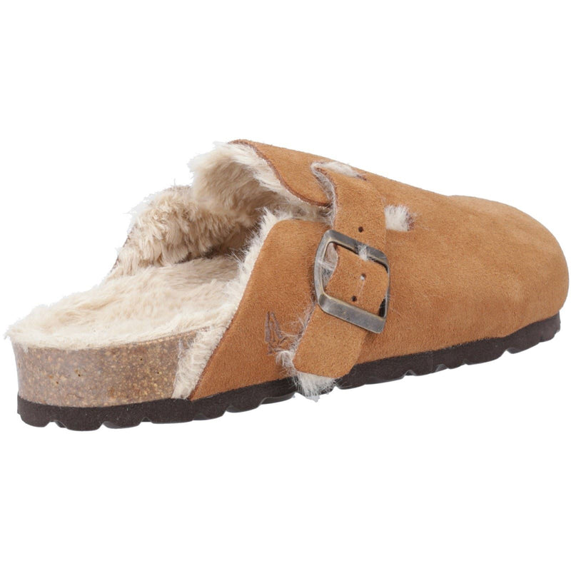 Hush Puppies Jade Chaussons En Cuir Pour Femmes Couleur Tan