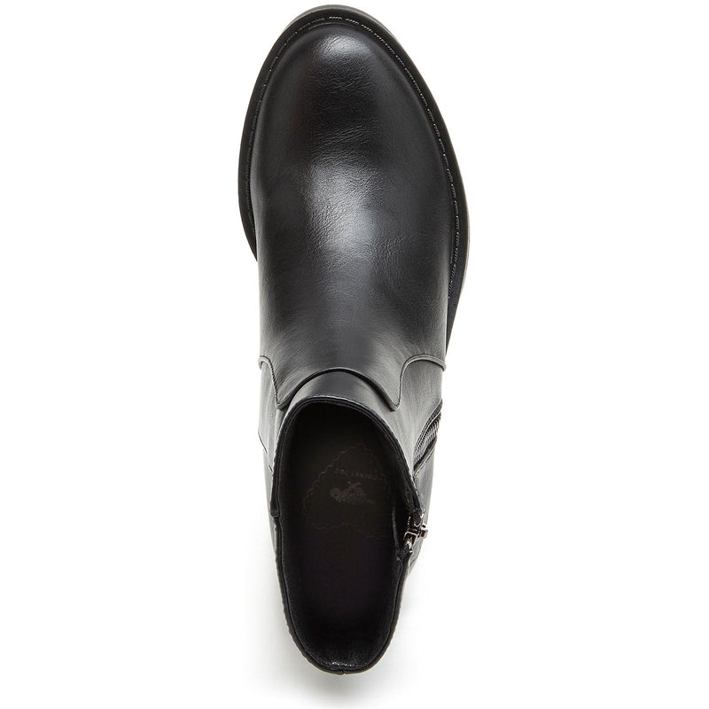 Rocket Dog Yonder Bottes À Talons Noirs En Polyuréthane Pour Femmes