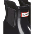 Hunter Original Chelsea Gloss Bottes En Caoutchouc Bleu Marine Pour Femme