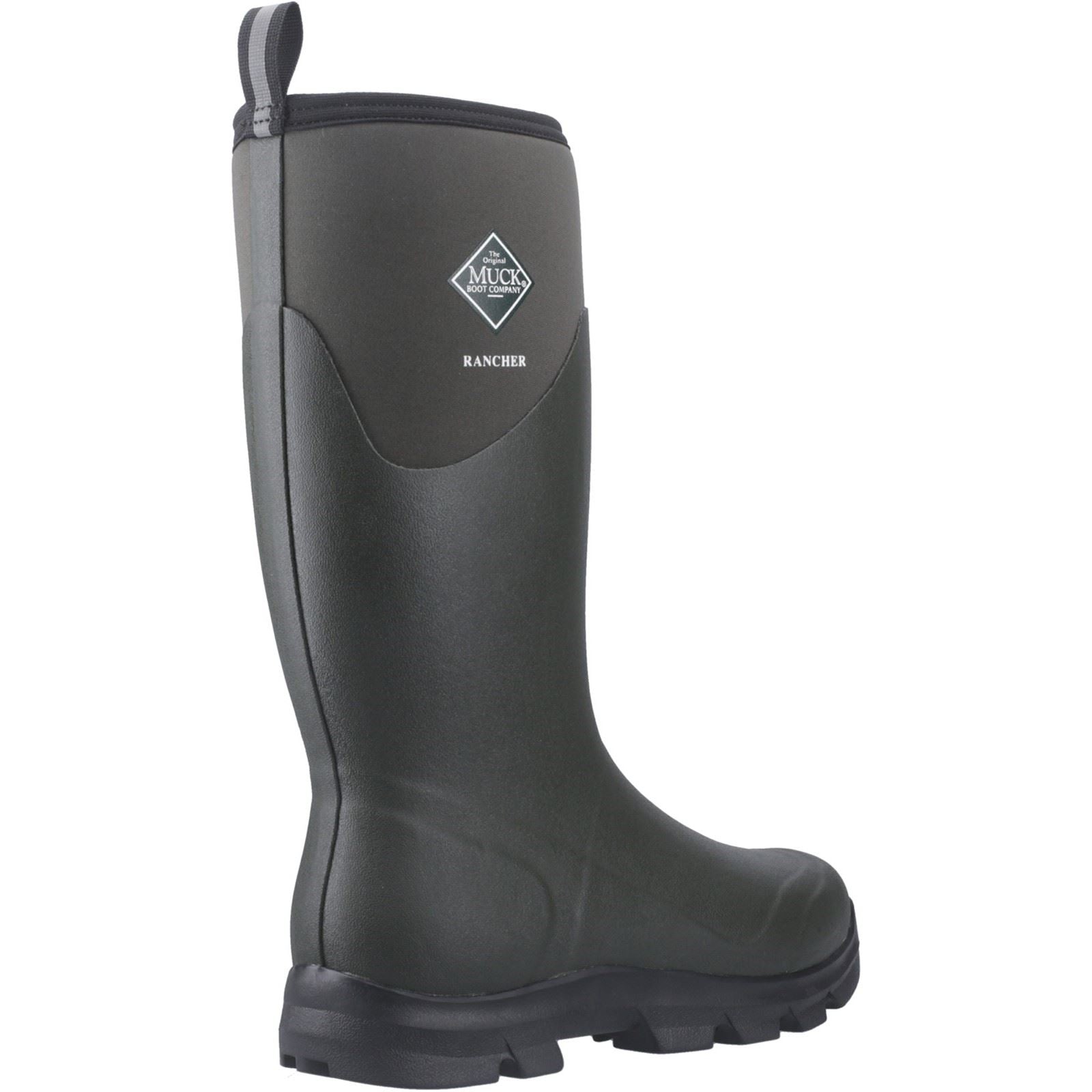 Muck Boots Rancher Bottes Hautes D'hiver Pour Hommes En Caoutchouc, Olive Poussiéreux/noir