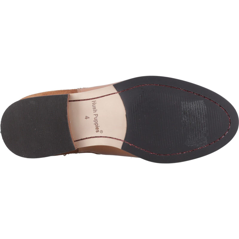 Hush Puppies Colette Bottes Plates Chelsea Pour Femmes En Cuir Couleur Tan