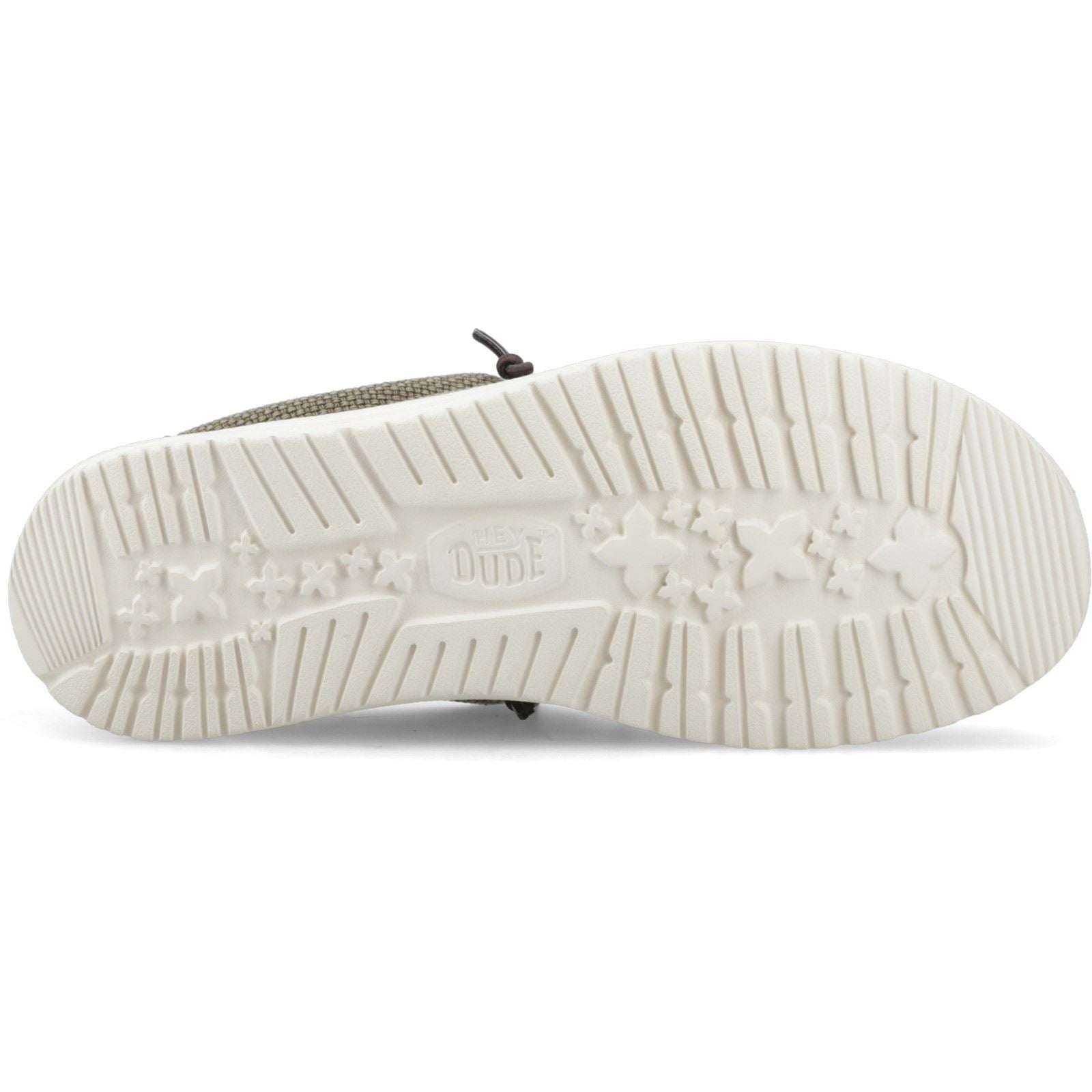 HEYDUDE Wally Braided Mocassins Pour Hommes En Olive Brûlé/Brun Delicioso