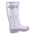 Cotswold Wildflower Tall Bottes En Caoutchouc Lilas Pour Femmes