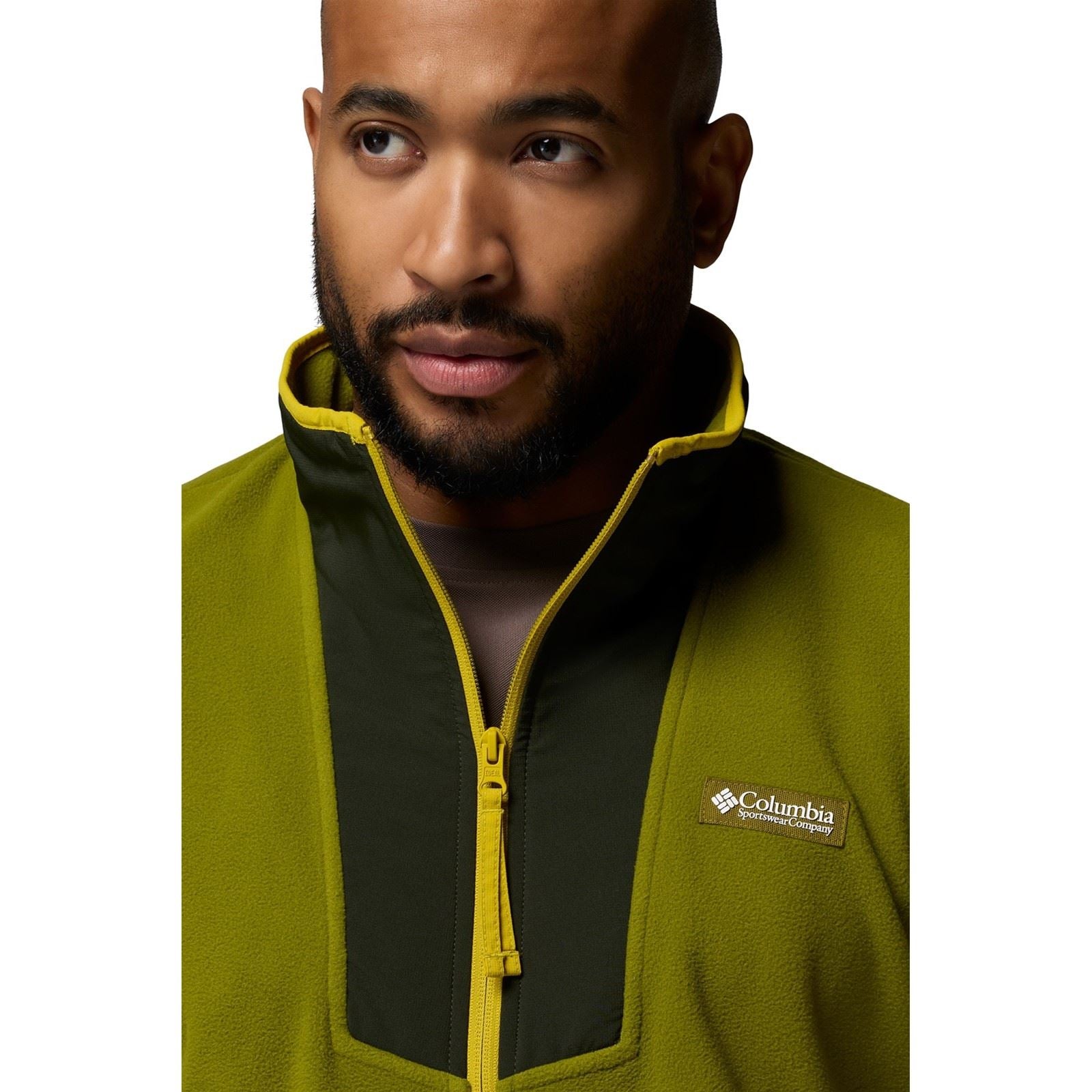 Columbia Sequoia Grove Half Zip Veste En Polaire Verte Pour Homme