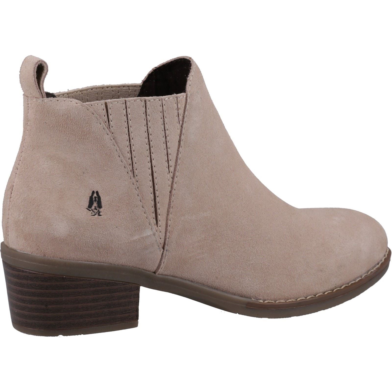 Hush Puppies Isobel Bottes En Cuir Nude Pour Femme