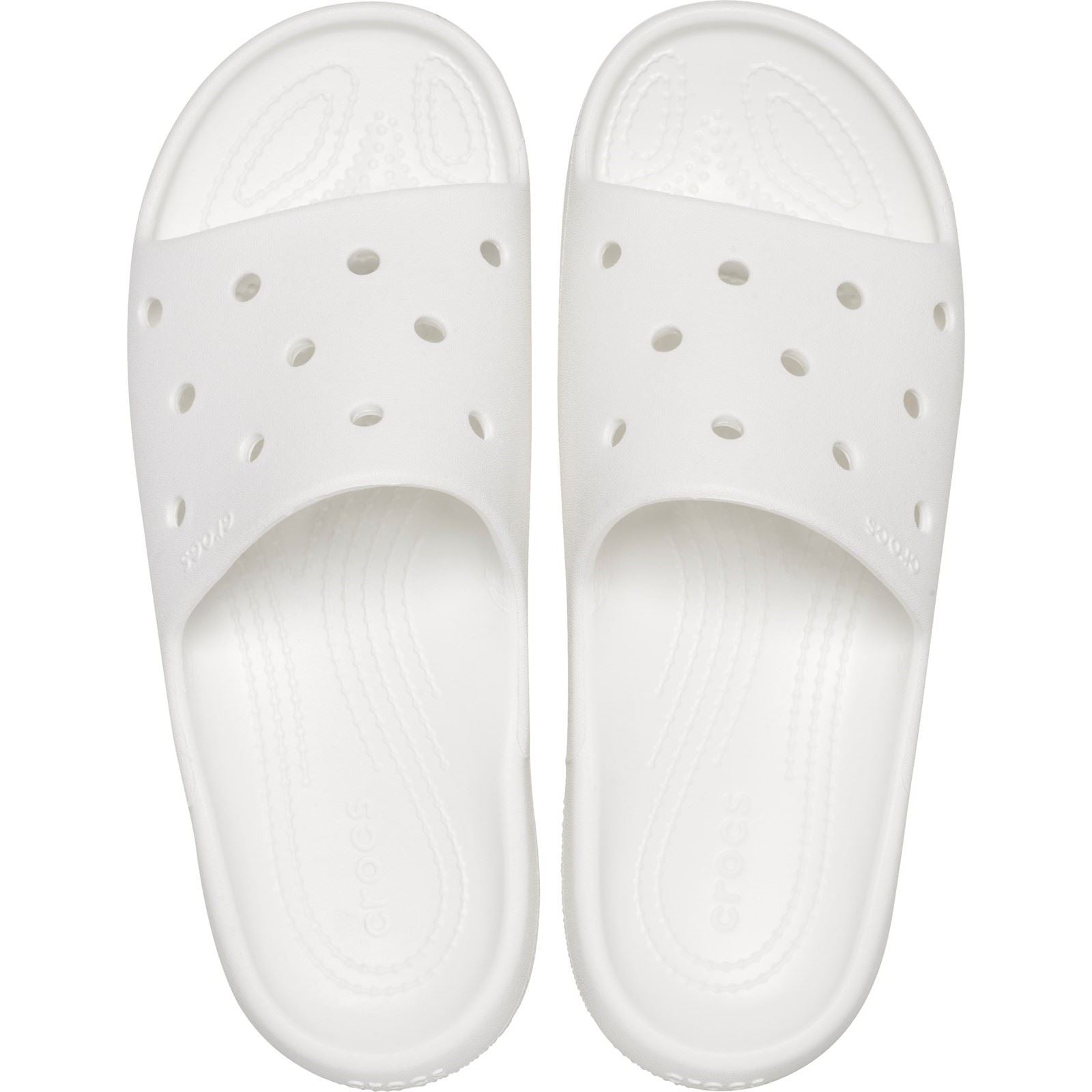 Crocs Classic Slides en thermoplastique blanc