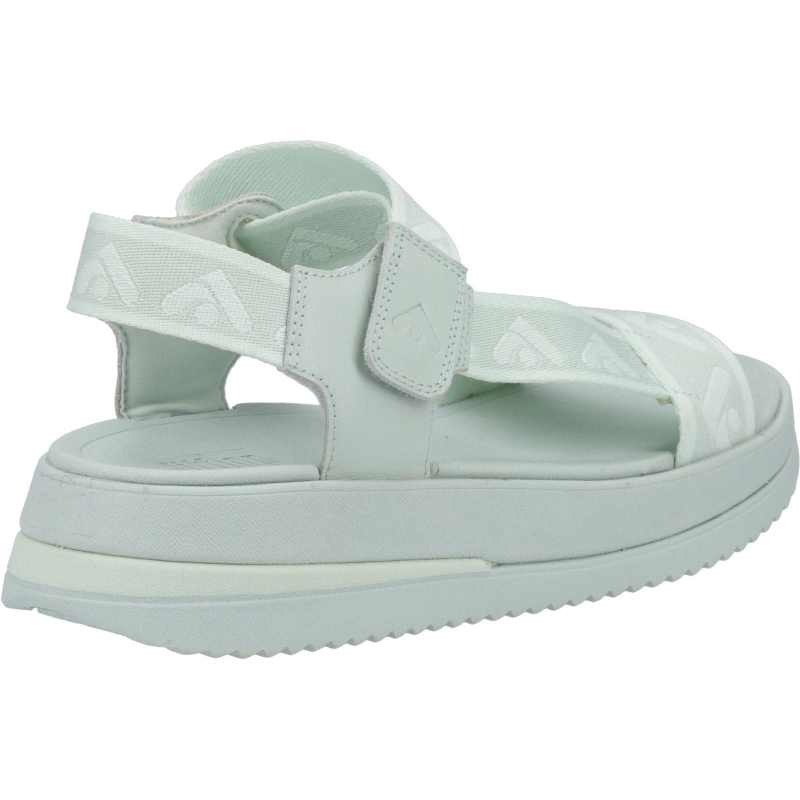 Fitflop Surff Back Strap Sandales Larges Pour Femmes Sagebrush En Polyester/Cuir