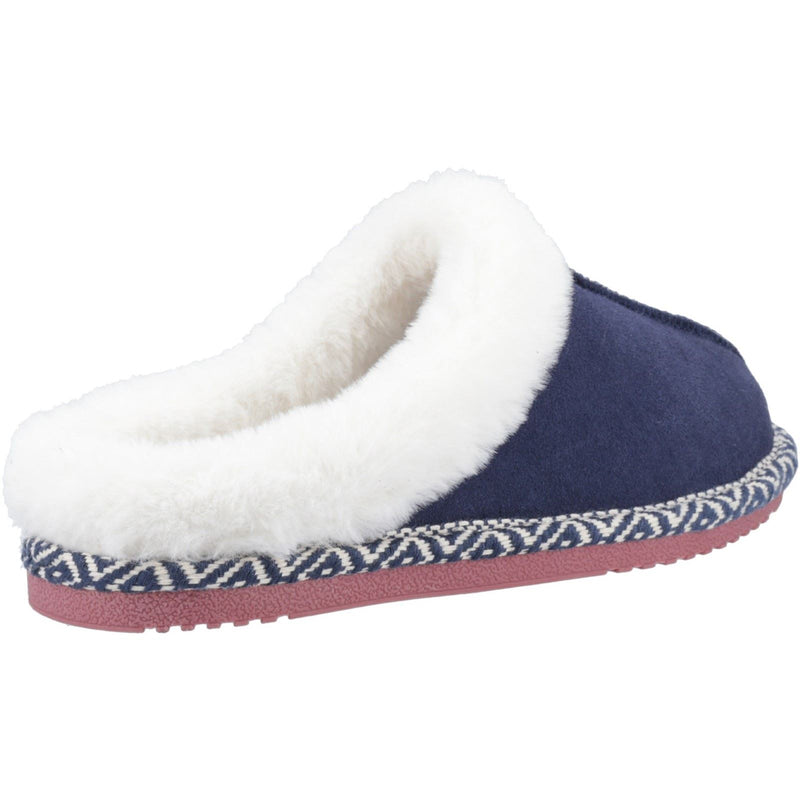 Hush Puppies Amara Chaussons En Suede Pour Femmes Marine