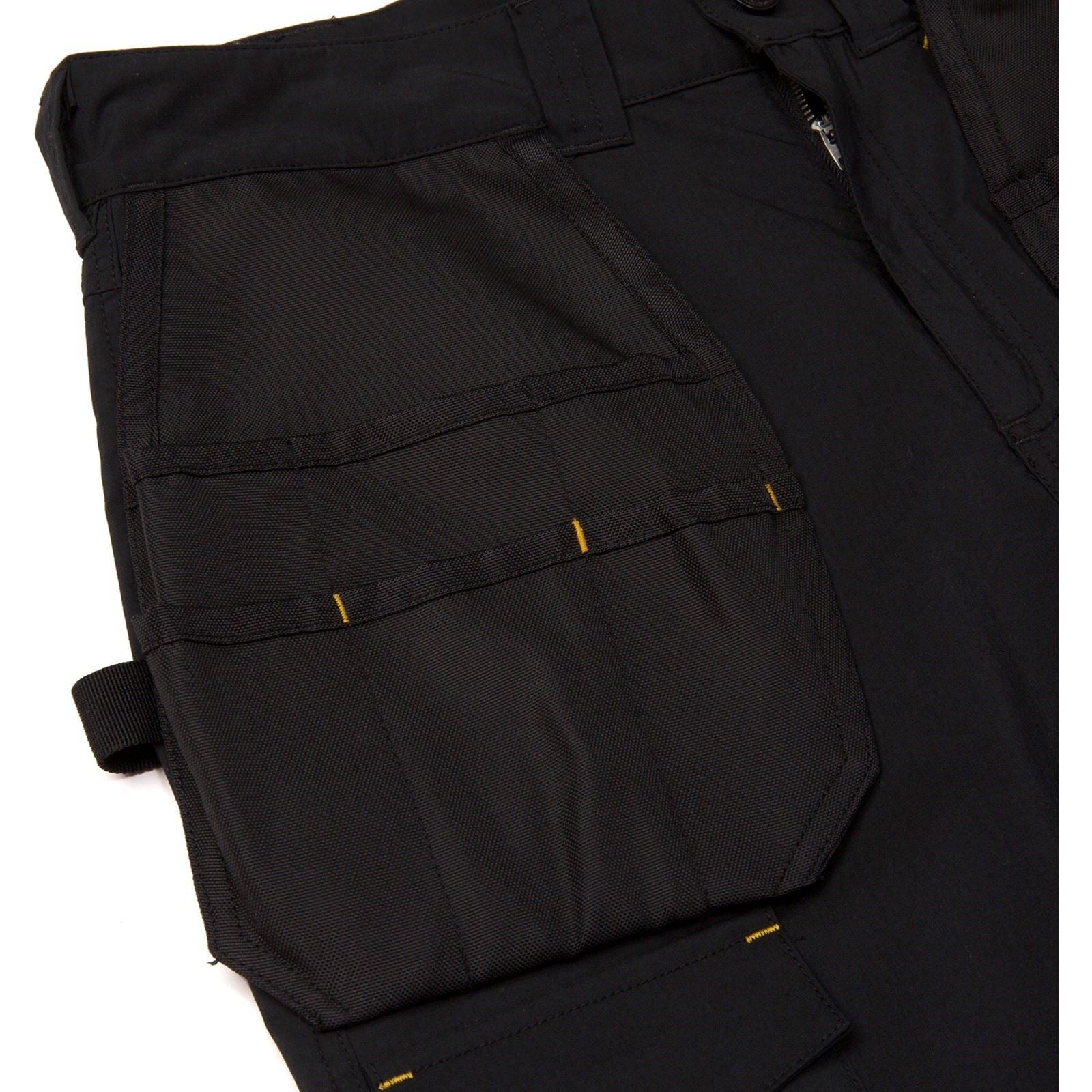 Caterpillar Nexus Holster Stretch Pocket Pantalons Noirs En Coton Pour Hommes - Extérieur