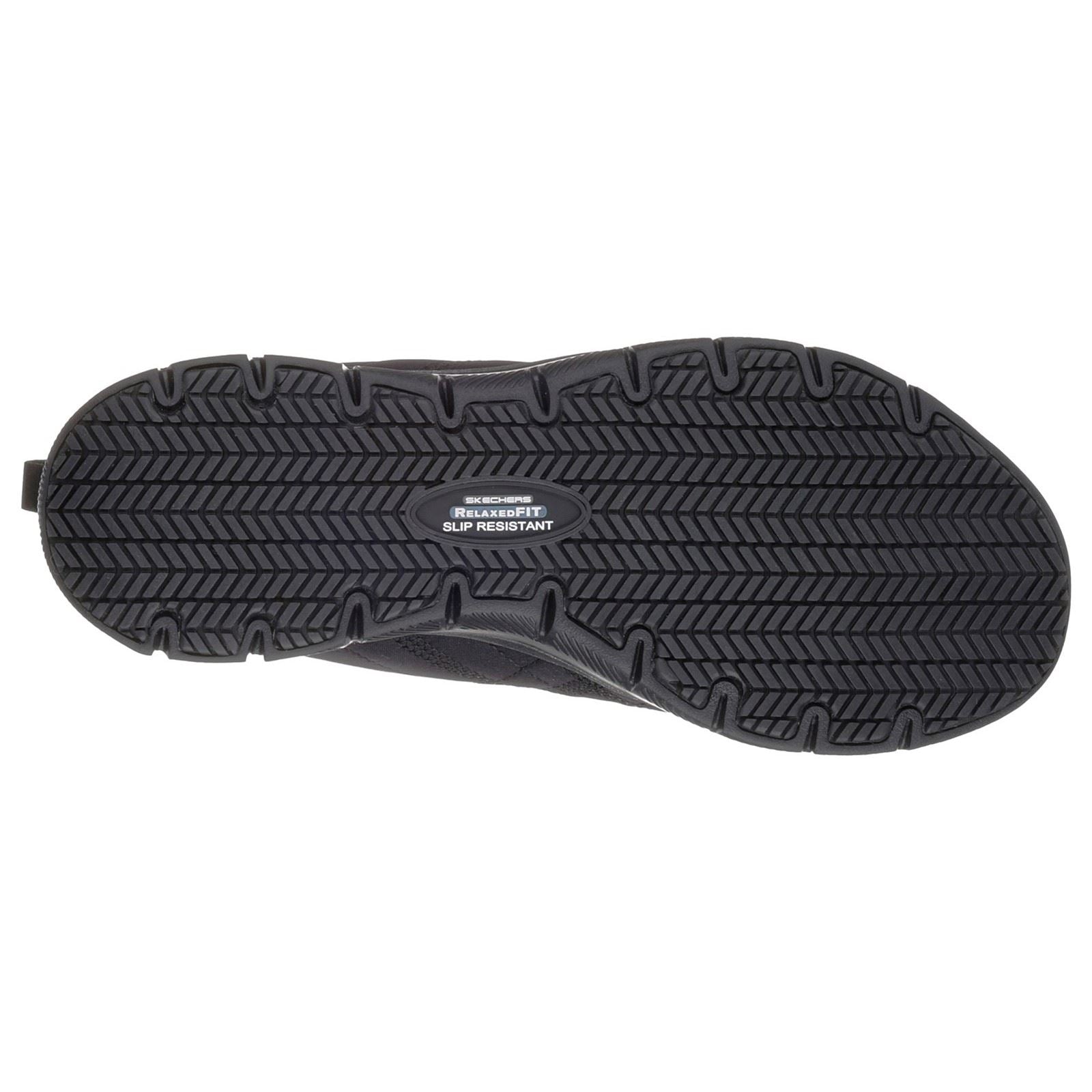 Skechers Workwear Ghenter Srelt Baskets De Sécurité Noires En Polyester Pour Femmes