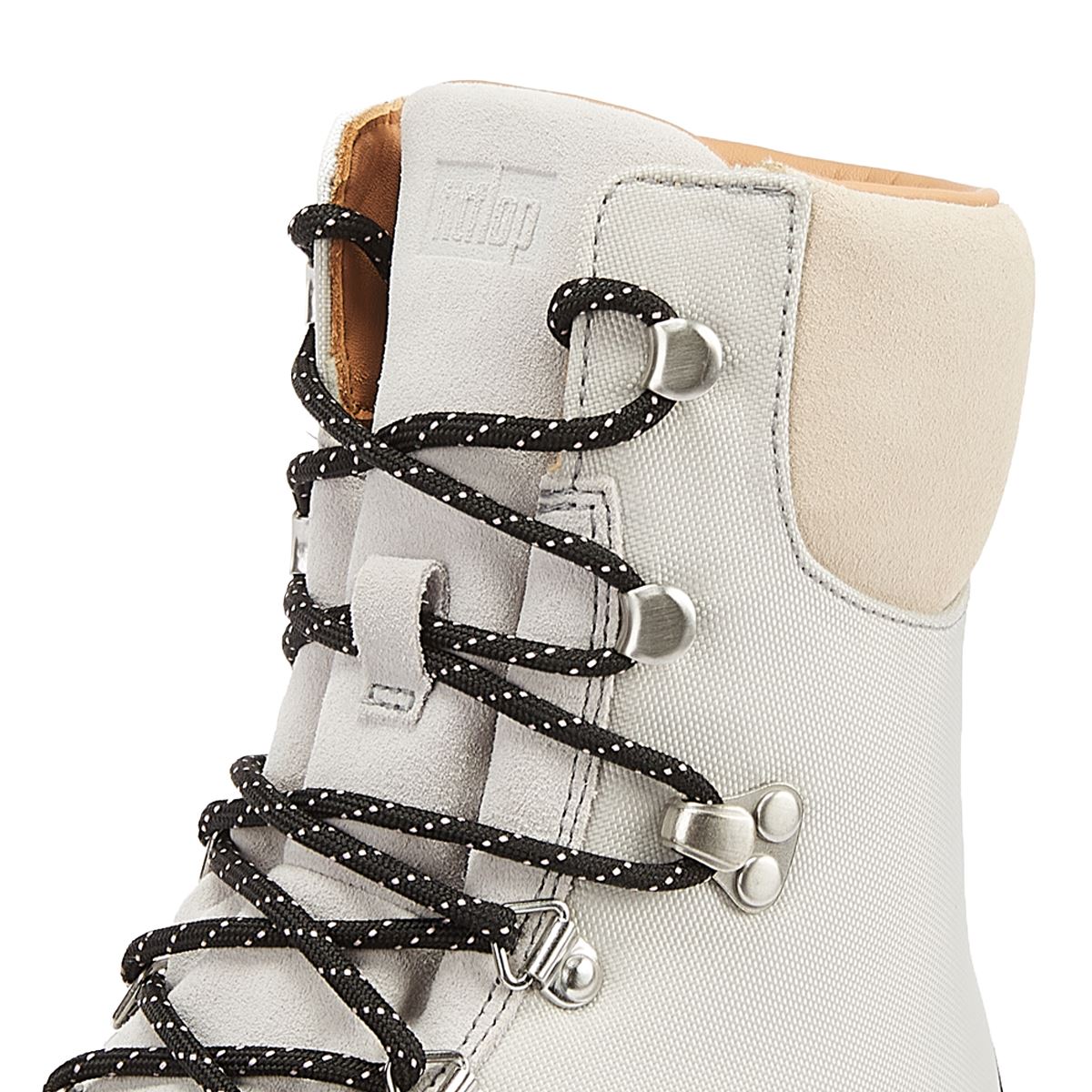 FitFlop Bottes En Cuir Noir/Blanc Pour Femmes Neo-D-Hyker