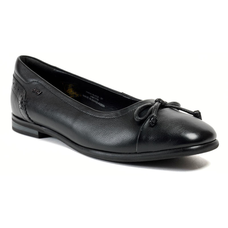 Pod Priya Flats En Cuir Pour Femmes Noir